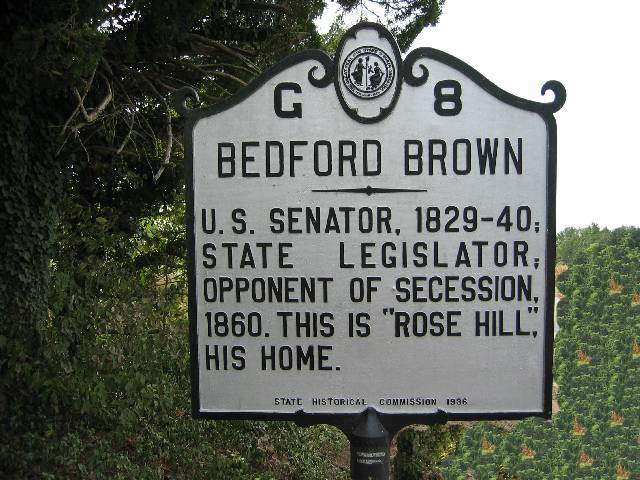 Bedford Brown Historical Marker