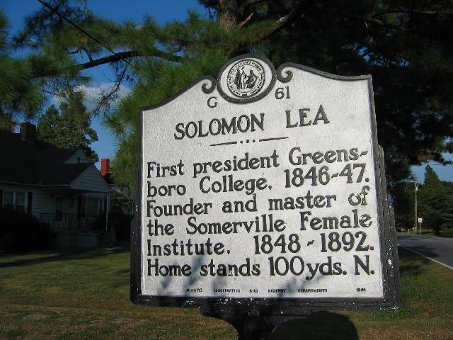 Solomon Lea Historical Marker