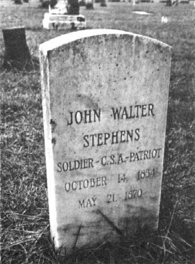 Senator John W. Stephens Gravestone